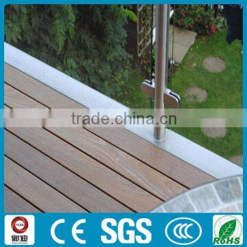 Contemporary Style Clear Finsh Termpered Glass Deck Railing photo-2