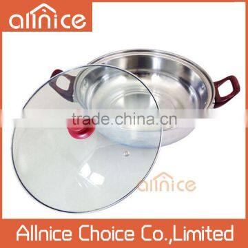 wholesale cheap price stainless steel cooking pot shabu shabu pot