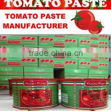 Canned Tomato Paste 2200gram with red plastic lid cover