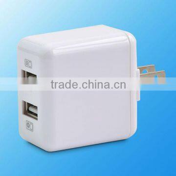 Dual USB Power Adapter AC Home Wall Charger US Plug For IPhone for Samsung photo-2