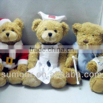 stuffed clothed Teddy Bear &clothes for teddy bear making party