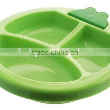 2016 hot sale new style FDA certificate lovely competitive price plastic baby bowl with 3 compartments