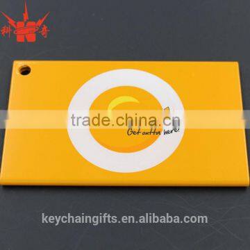 Promotion square shape printing custom made luggage tags