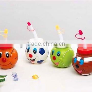 450ml Economic new arrival plastic toy straw cup