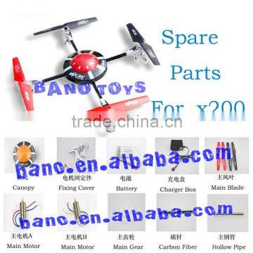 Spare Parts for MJX X200 RC Helicopter Accessories