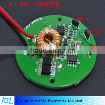 2-3pcs 1865 03 mode magnetic switch flashlight driver board t6 / u2 / 1800 / XHP50 circuit board accessories