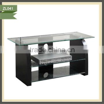 detachable black and white revolving antique tv stand