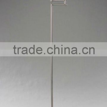 2015 Adjustable Silver Metal with White shade floor lamp/light with UL