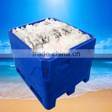 SCC brand insulated ice cooler for transport fish produced by roto molded technology