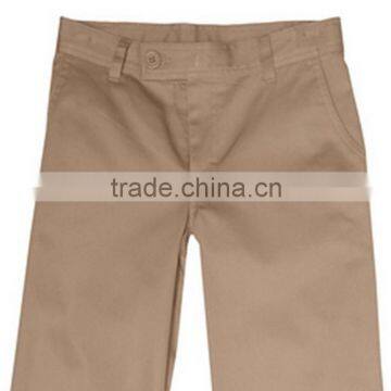 2016 Dark Navy Pleated Fly Front School Uniform Pants With Elastic Waist For Juniors Boys photo-2