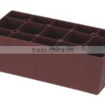 hot sales plastic sofa leg,red, square