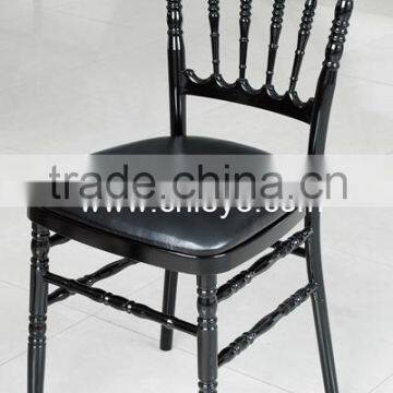 China Black Resin Napoleon Chair with PU Pad