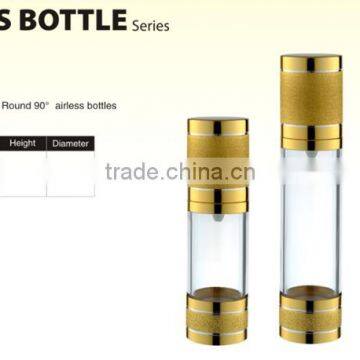 Round bottle acrylic shape cosmetic bottle Plastic Cosmetic Airless Bottle