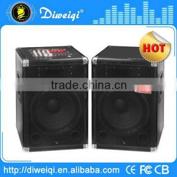 2.0 Professioal 15" sd speaker with MIXER microphone/ DJ sound box with USB/SD socket