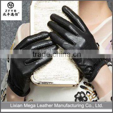 China Supplier High Quality ladies Punch leather gloves for driving