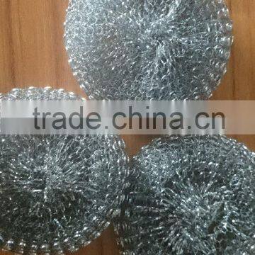 galvanized iron wire mesh scourer/stainless steel scourer/mesh scourer