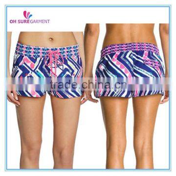 100% polyester quick dry sports shorts board short for women