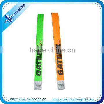 Custom waterproof tyvek paper wristbands for party