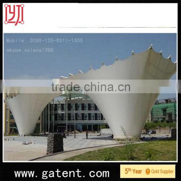 China factory PVDF Cover Q235 Steel wind resist warehouse large storage warehouse tent Guarantee year 10years permanent