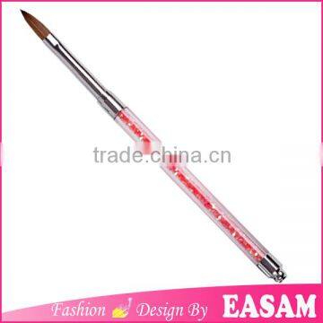 Cute pink color acrylic brush kolinsky,nail art acrylic brush