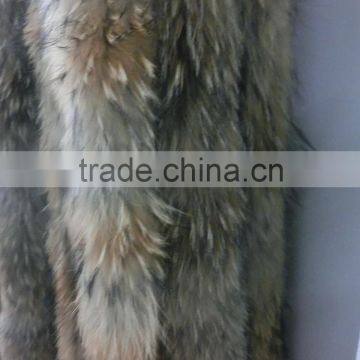 Raccoon Dog Fur For Hood / Raccoon Fur Trimming Strips photo-4