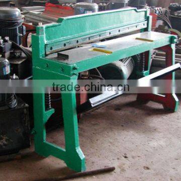 Foot operate sheet shearing machinery