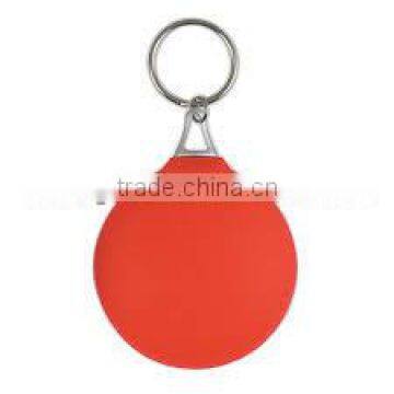 Rubber Key Chain With Microfiber Cleaning Cloth