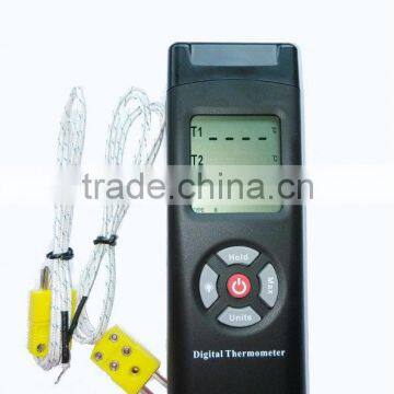 Digital LCD K Type Thermometer dual Input + Thermocouple Probe TL-TK02