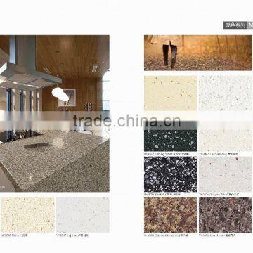 Artificial quartz stones multi color quartz counter top slabs