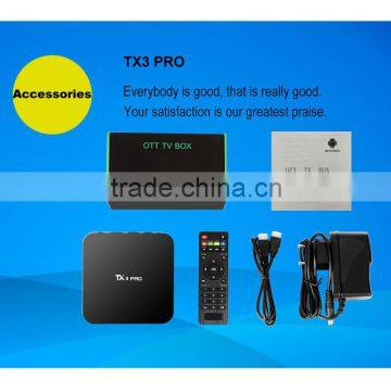 Android 6.0 Marshmallow TV BOX TX3 Pro Amlogic S905X 1G/8G Kodi 16.1 Quad Core TV Box photo-5