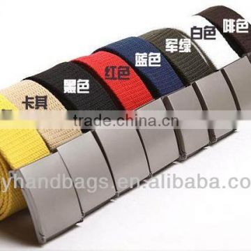 2016 Fashion Simple Decorate Canvas Men's Fabric Belt