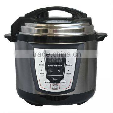 Top pressure cooker with safey valve