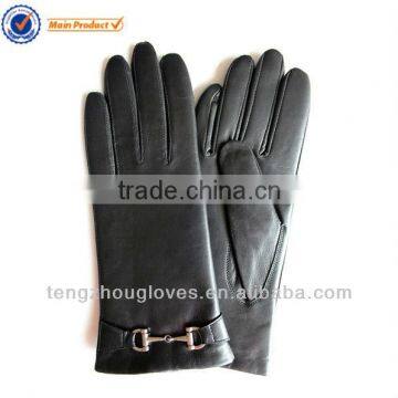 leather glove ,fashion glove ,sheep nappa gloves for ladies