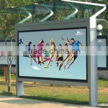 Screen printing bus stop billboards