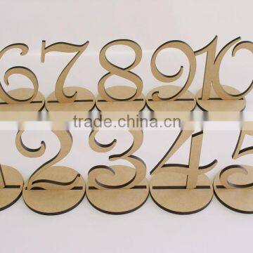 Custom acrylic wedding table numbers