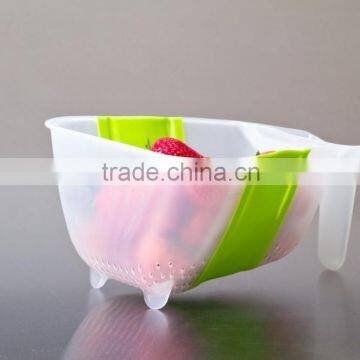 over the sink plastic collapsible colander