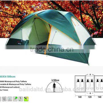 6 person with 3 rooms instant tent