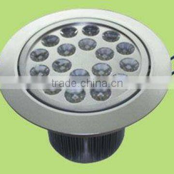 18w 1200 Lm round disco LED downlight lamp