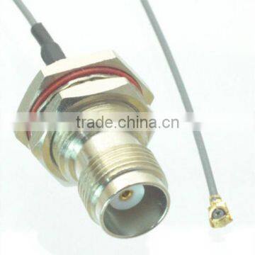 TNC Female to U.FL coaxial pigtail cable RG178,1.13mm