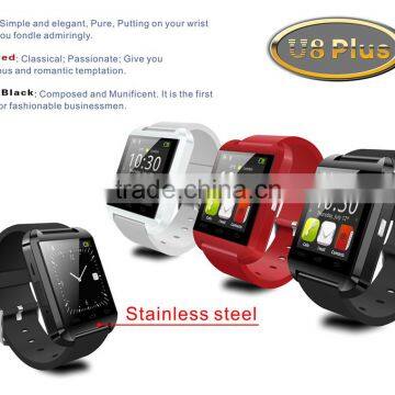 u8 Bluetooth Smartphone WristWatch U8 plus U Watch for iPhone Samsung S4/Note2/Note3 Android Phone ,ISO System