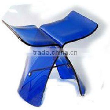 shanghai l luxury clear Acrylic butterfly stool