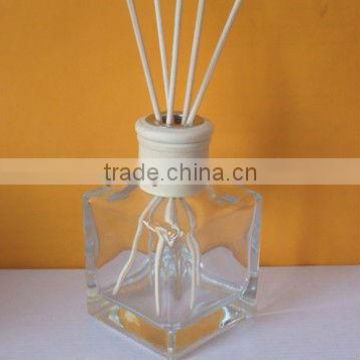 clear glass diffuser bottles square