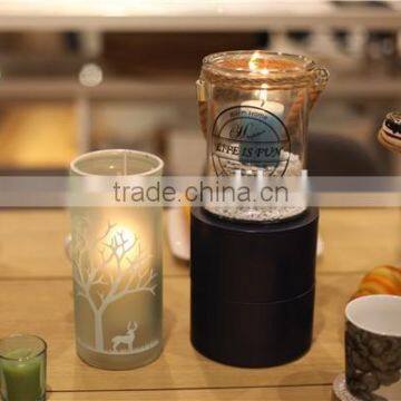 Decor Home Bulk Glass Candle Holders With Rope Handle Made in China photo-4