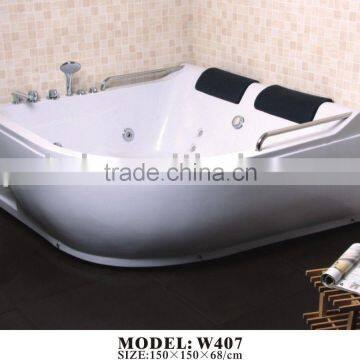 W407 150x150x68cm whirlpool bathtub