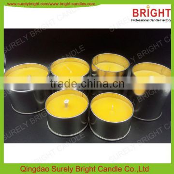 2016 hot sale scented decorative candles in tin