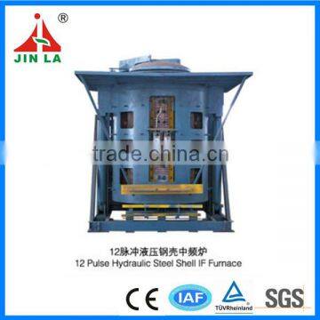 2 Tons Steel Shell Induction Melting Furnace