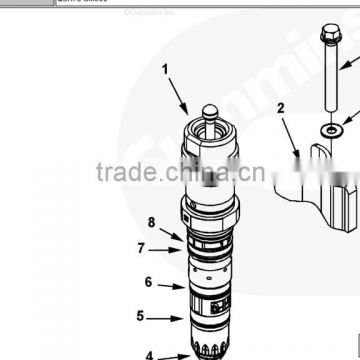 Cummins diesel engine QSK78 Injector 4954801