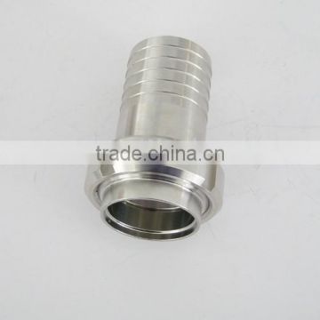 Sanitary stainless steel hose nipple