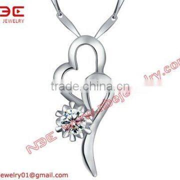 Noble pure silver necklace