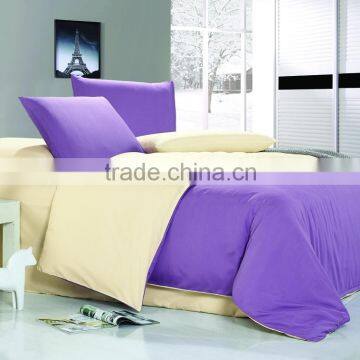 manufacturer solid color100% polyester microfiber bed sheet set